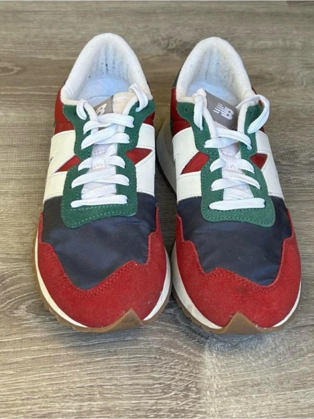 New Balance 237 Men's Sneakers - Red, Green, Navy, White